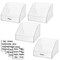 mDesign Plastic Storage Bin Container for Home Office + 32 Labels